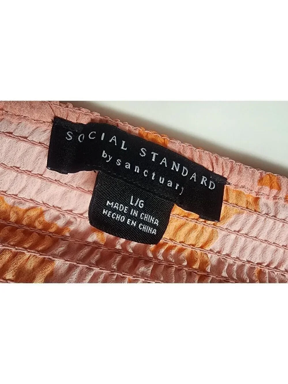 Social Standard by Sanctuary Ladies Floral Smocked Back Maxi Dress Size Large